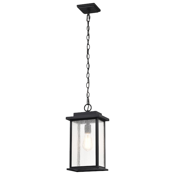 Nuvo Sullivan Outdoor Hanging Lantern 1 Light Matte Black Finish 60/7377 - main